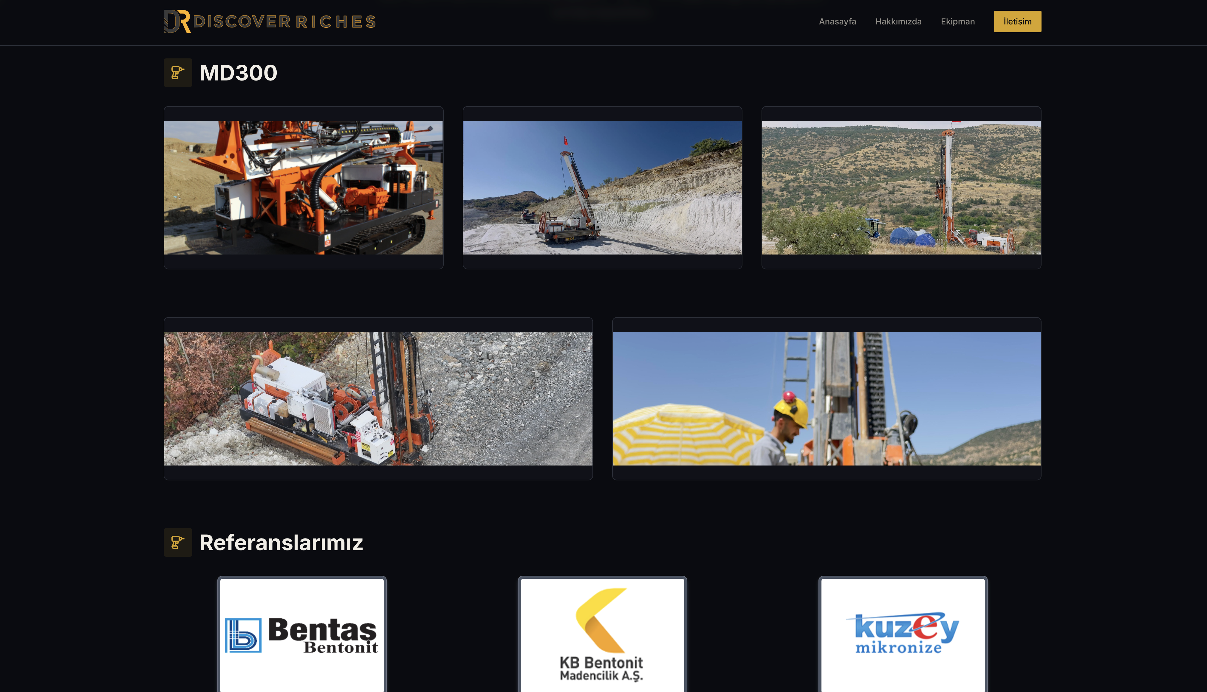 Discover Riches Firması için hazırlamış olduğum Single Page Websitesi.
